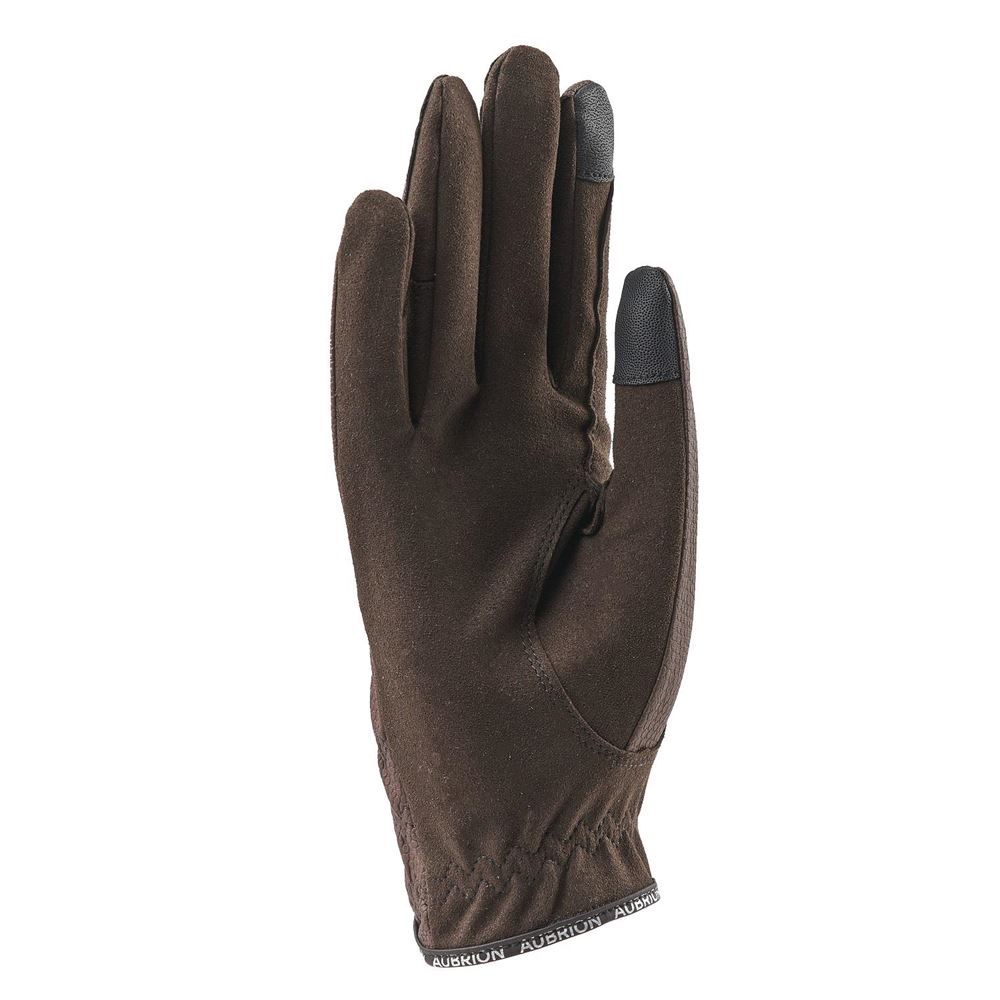 Shires Aubrion Aachen FlexFit Adults Riding Gloves (Brown)