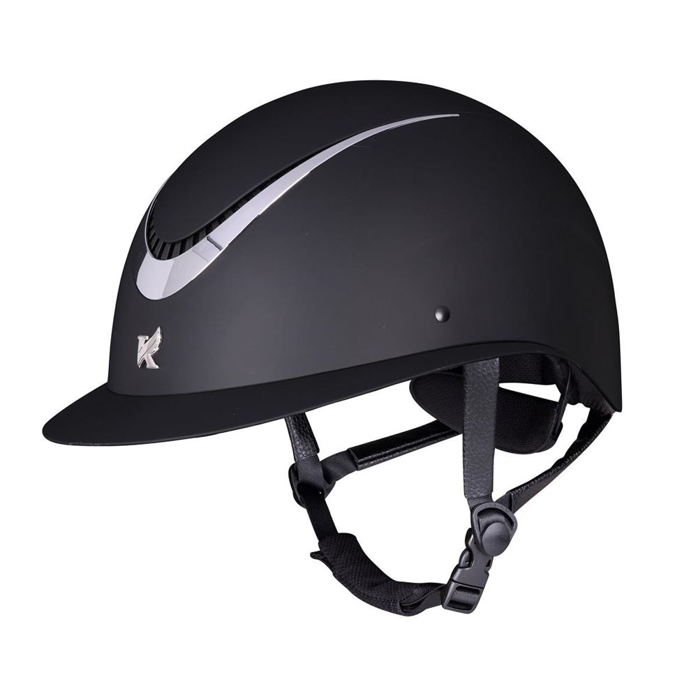 Shires Karben Elisa Ellipse Riding Hat 52-54 (Black/Silver)