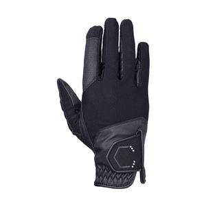 Coldstream Blakelaw Diamante Riding Gloves (Black)