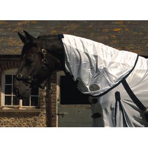 Rhinegold Fly Rug with Neck Cover (White)