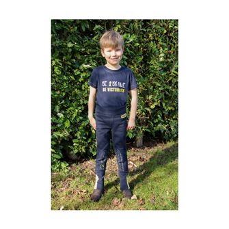 Be Brave Tots Jodhpurs by Little Knight (Navy/Yellow)