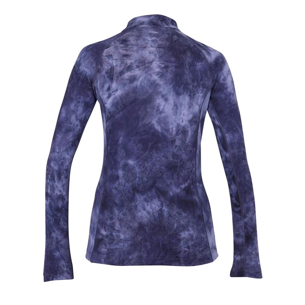 Shires Aubrion Revive Long Sleeve Base Layer (Navy Tie Dye)