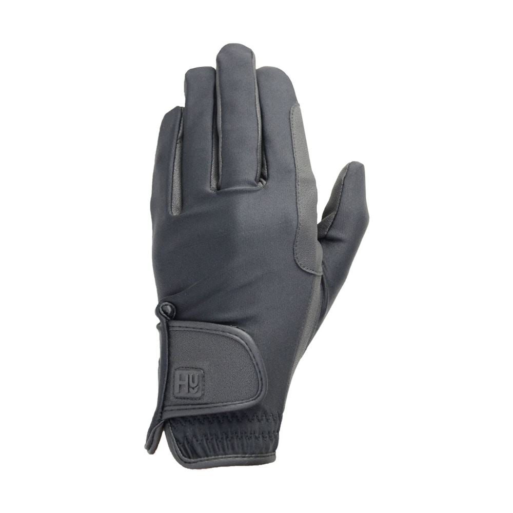 Hy Equestrian Riding Gloves (Black)