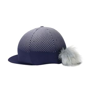 Hy Equestrian Glitter Explosion Hat Cover (Navy/Silver)