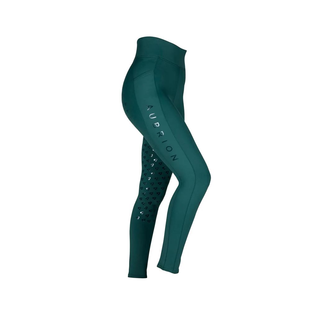 Shires Aubrion Eltar Ladies Riding Tights (Green)