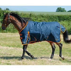 Gallop Trojan 100 Turnout Rug (Navy/Orange)