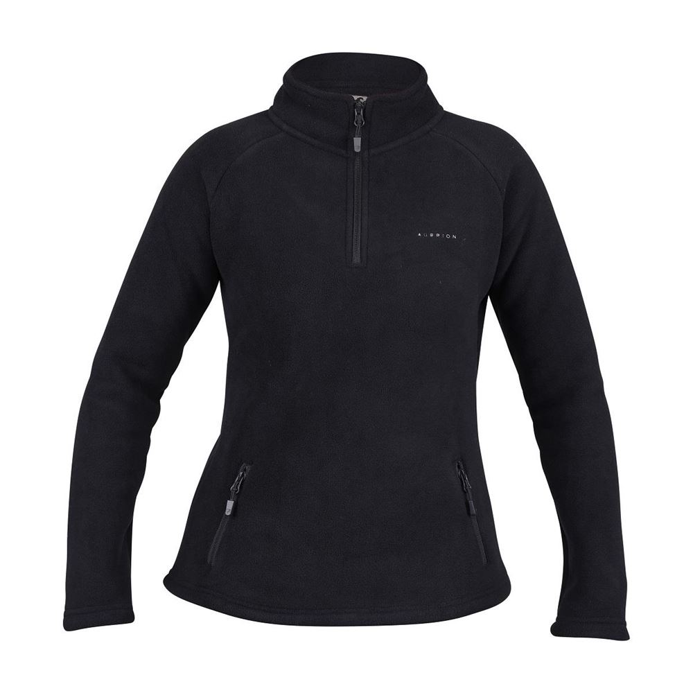 Shires Aubrion Restore Half Zip Fleece (Black)