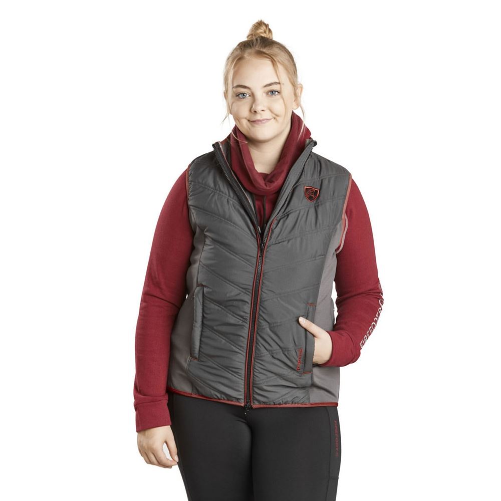 Firefoot Gilet - Ladies (Grey/Merlot)