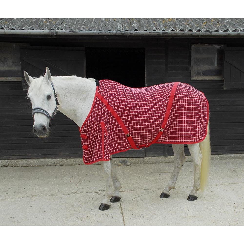 Rhinegold Cooler Rug (Red Check)