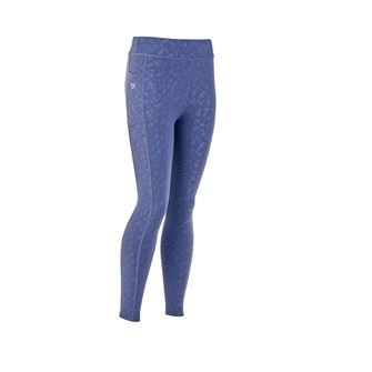 Shires Aubrion Young Rider Non-Stop Riding Tights - (Blue)