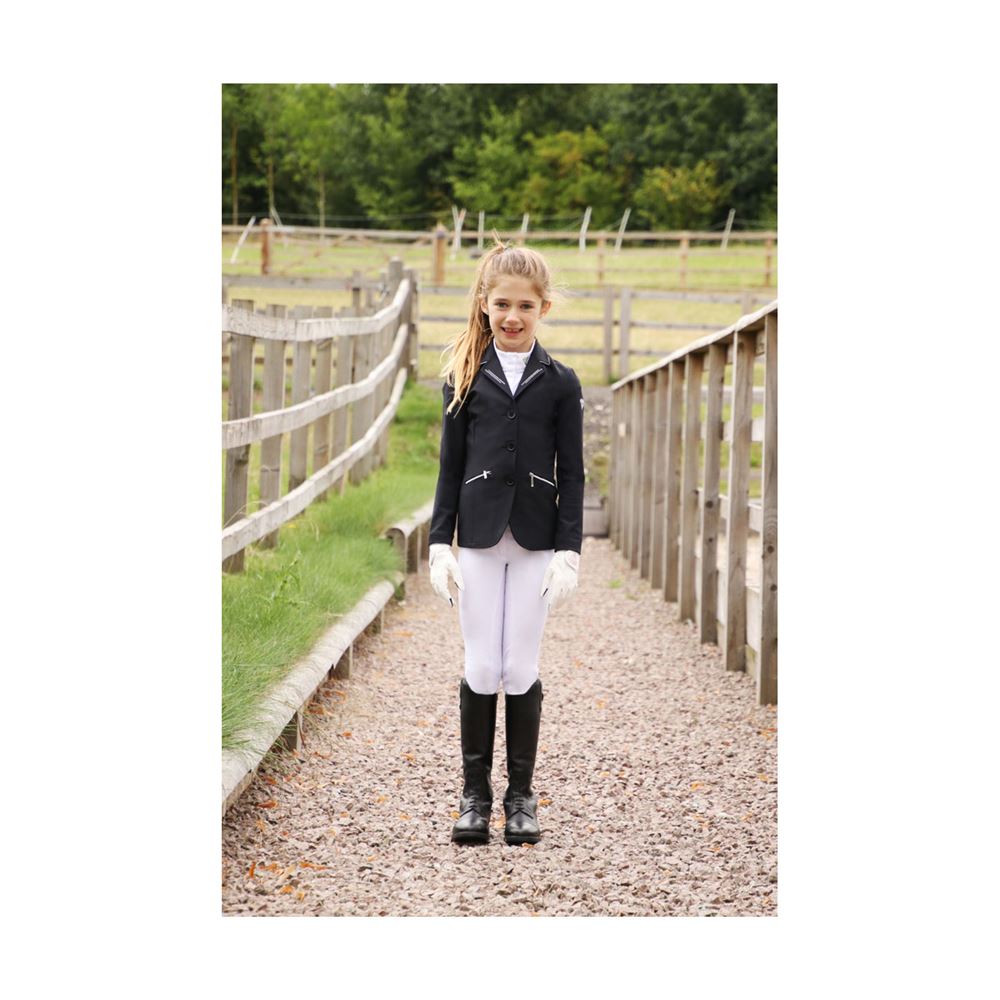 Hy Equestrian Cadiz Mizs Competition Breeches (White/Silver)