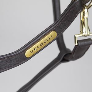 Shires Velociti Rapida Comfort Leather Headcollar (Havana)