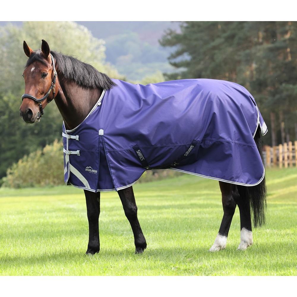 Shires Highlander Original Lite Turnout Rug (Navy Forest)