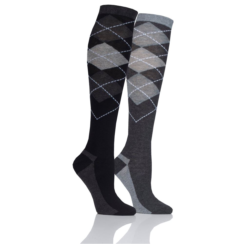 Storm Bloc Ripon Ladies Argyle Twin Pack Socks