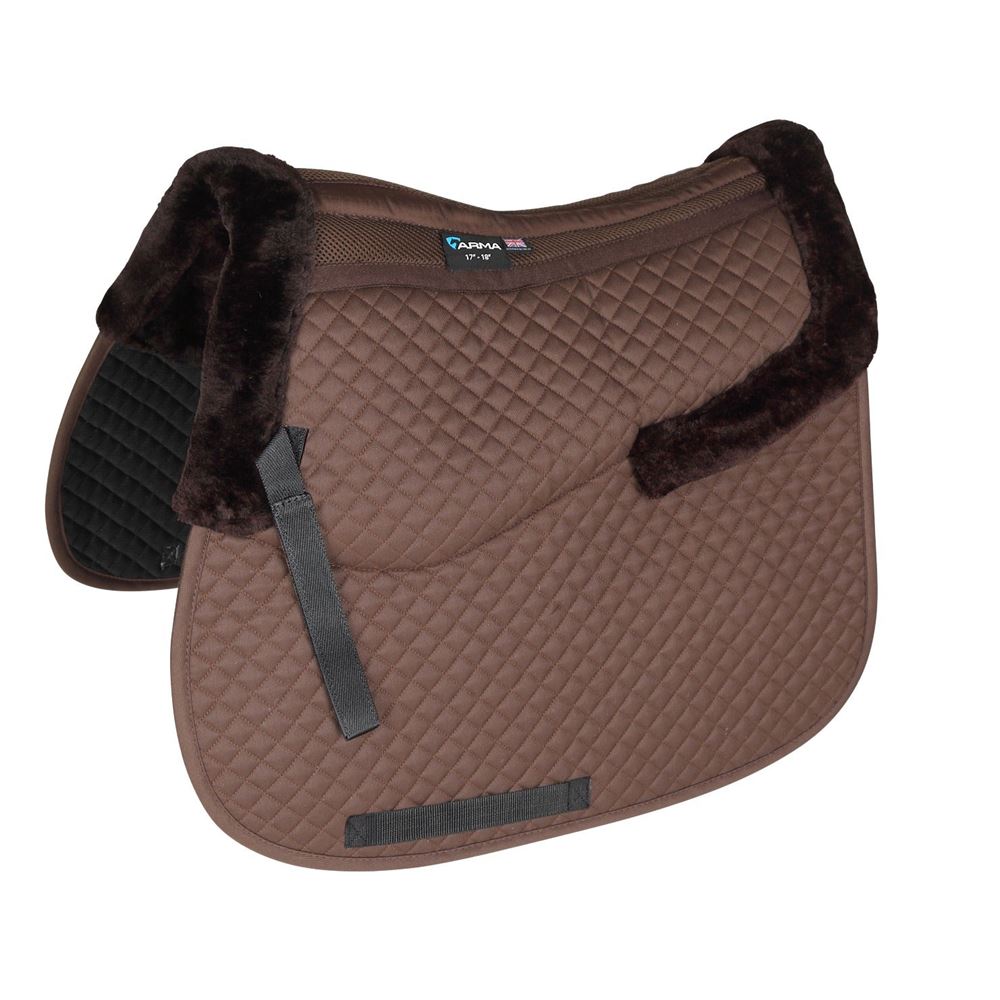 Shires ARMA Half Lined Saddlecloth (Brown)