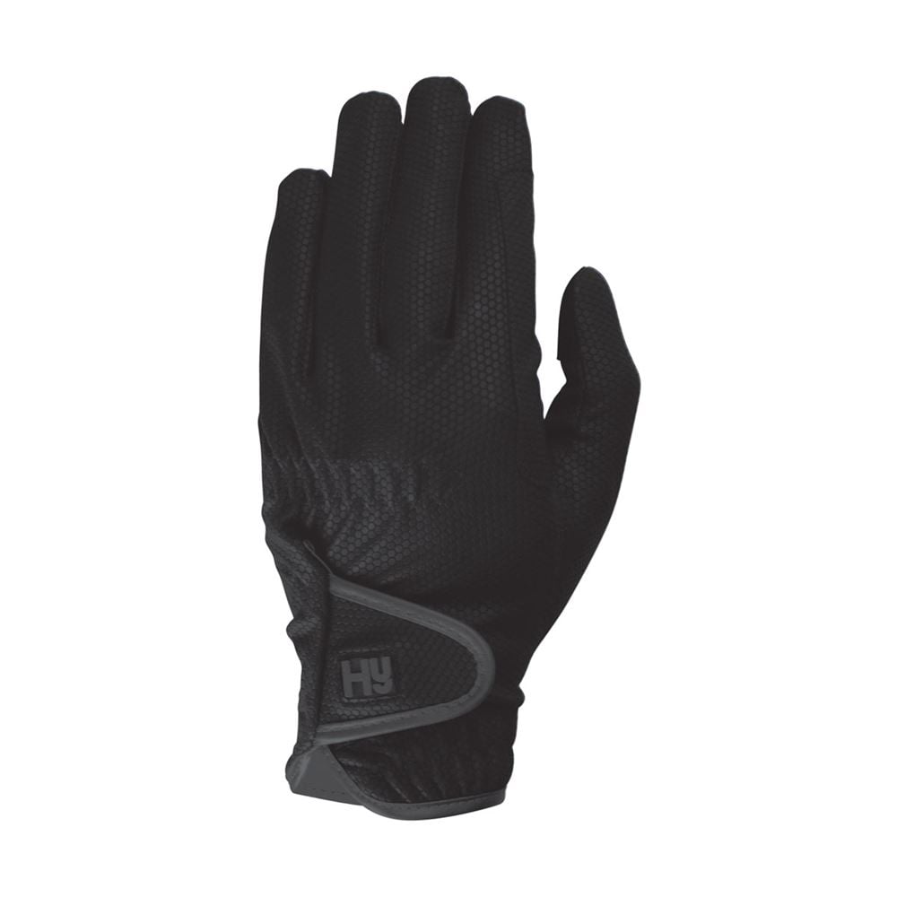 Hy Equestrian Roka Rose Riding Gloves (Black)