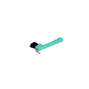 Roma Brights Hoof Pick with Brush (Turquoise)