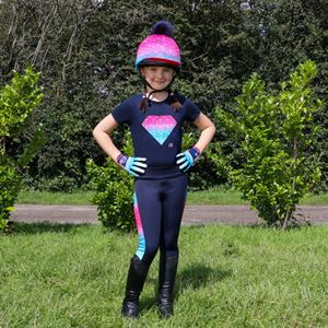 Dazzling Diamond Riding Tights by Little Rider (Navy)