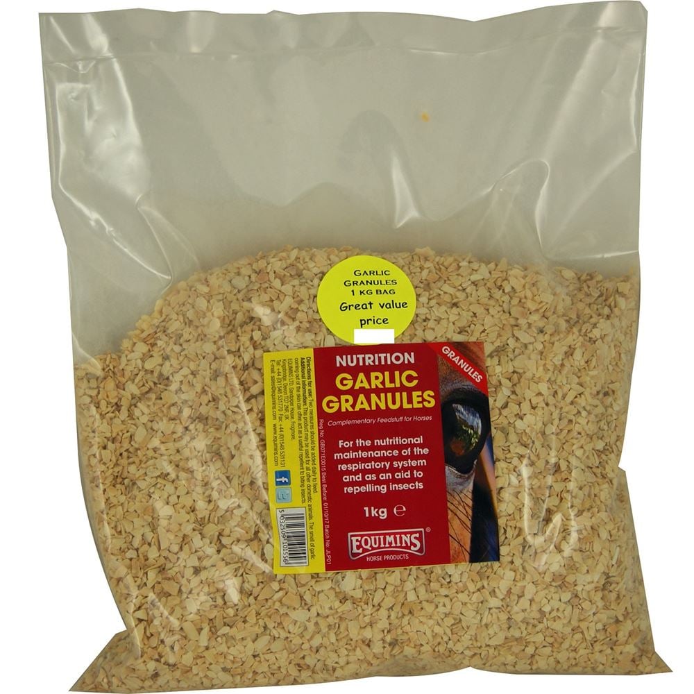 Equimins Garlic Granules - 1Kg Refill