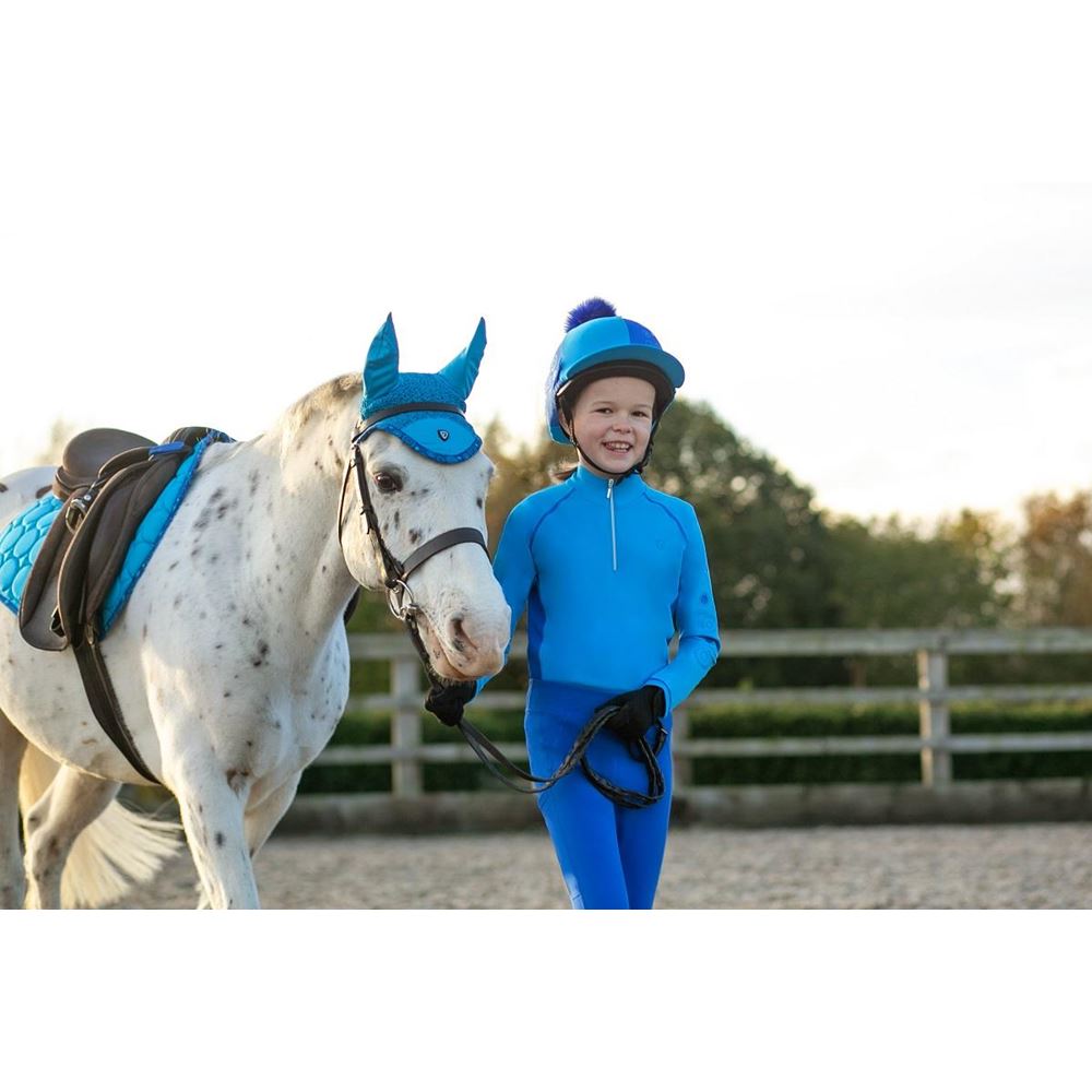 Hy Equestrian DynaMizs Ecliptic Fly Veil (Cobalt/Ocean)