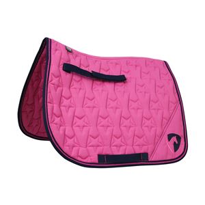 Hy Equestrian Belton Saddle Pad (Pink/Navy)