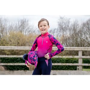 Hy Equestrian DynaForce Hat Cover (Raspberry/Navy)