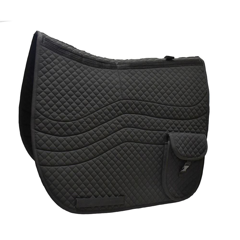 Rhinegold Side Pocket Interchangeable Saddle Cloth (Black)