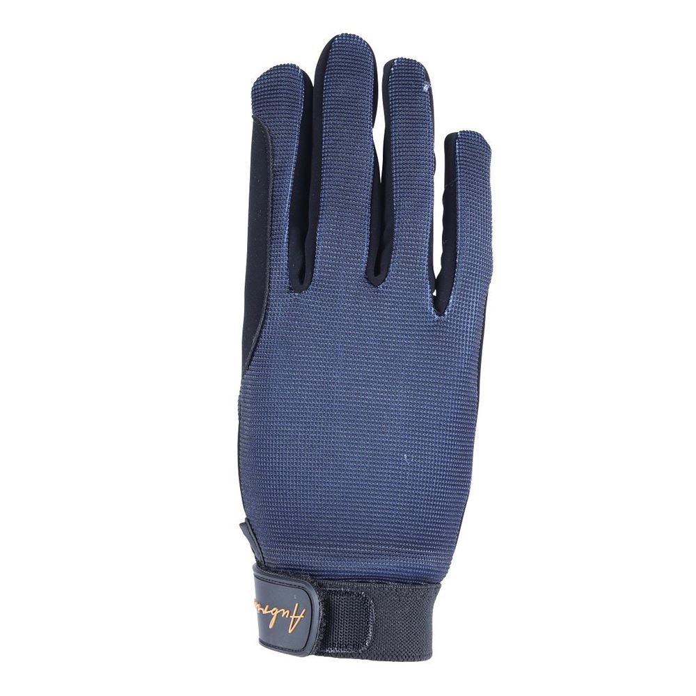 Shires Aubrion Team Mesh Riding Gloves (Navy Blue)