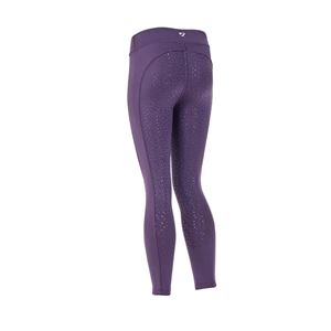 Shires Aubrion Young Rider Shield Winter Riding Tights (Purple)