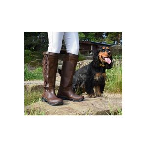 Brogini Winchester Lace Up Wide Country Boots  - Adult (Brown)