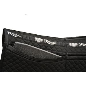 Rhinegold Side Pocket Interchangeable Saddle Cloth (Black)