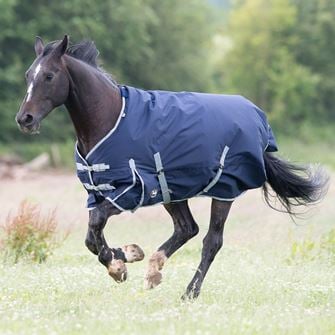 Gallop Trojan 300 Turnout Rug (Navy/Grey)