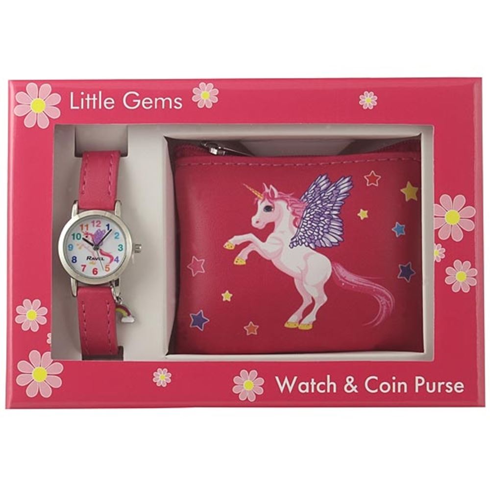 Jenkinsons Ravel Watch and Purse Gift Set - Unicorn