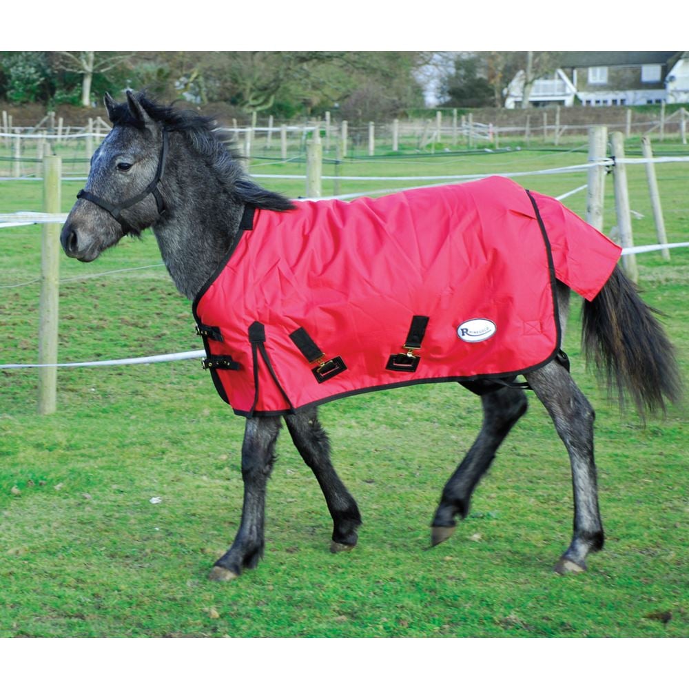 Rhinegold Konig Small Pony/Foal Outdoor Rug - 200g (Red)