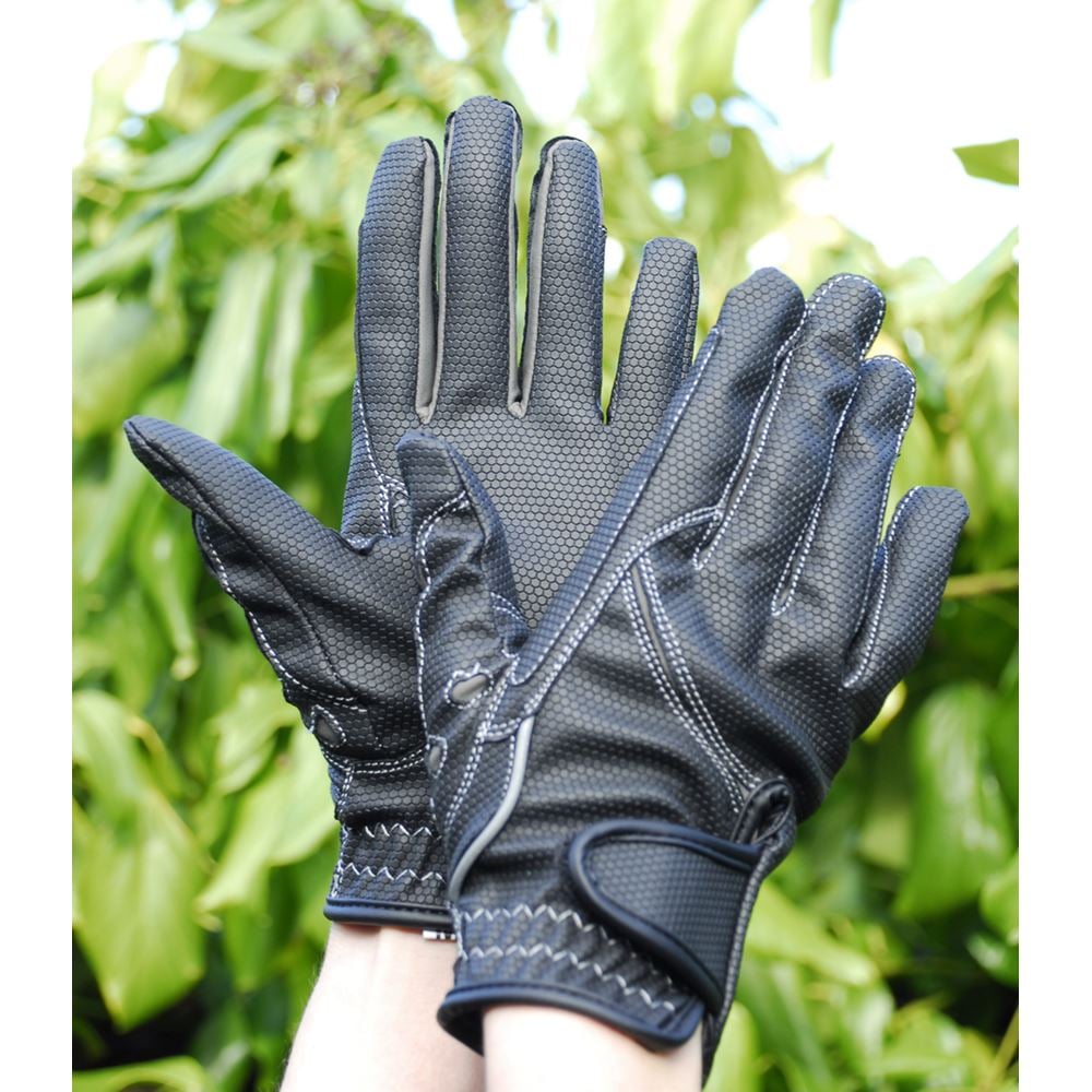 Rhinegold Sport Riding Gloves (Black)