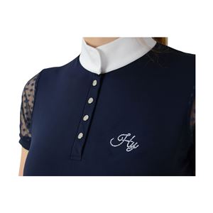 HyFASHION Lydia Lace Show Shirt (Navy)