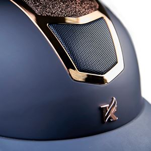 Shires Karben Valentina Riding Hat (Navy/Rose Gold)