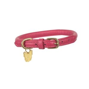 Shires Rolled Leather Dog Collar - Medium to Large