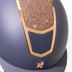 Shires Karben Valentina Riding Hat (Navy/Rose Gold)