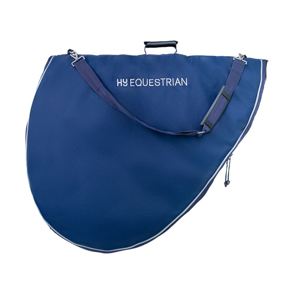 Hy Equestrian Saddle Bag (Navy/Grey)