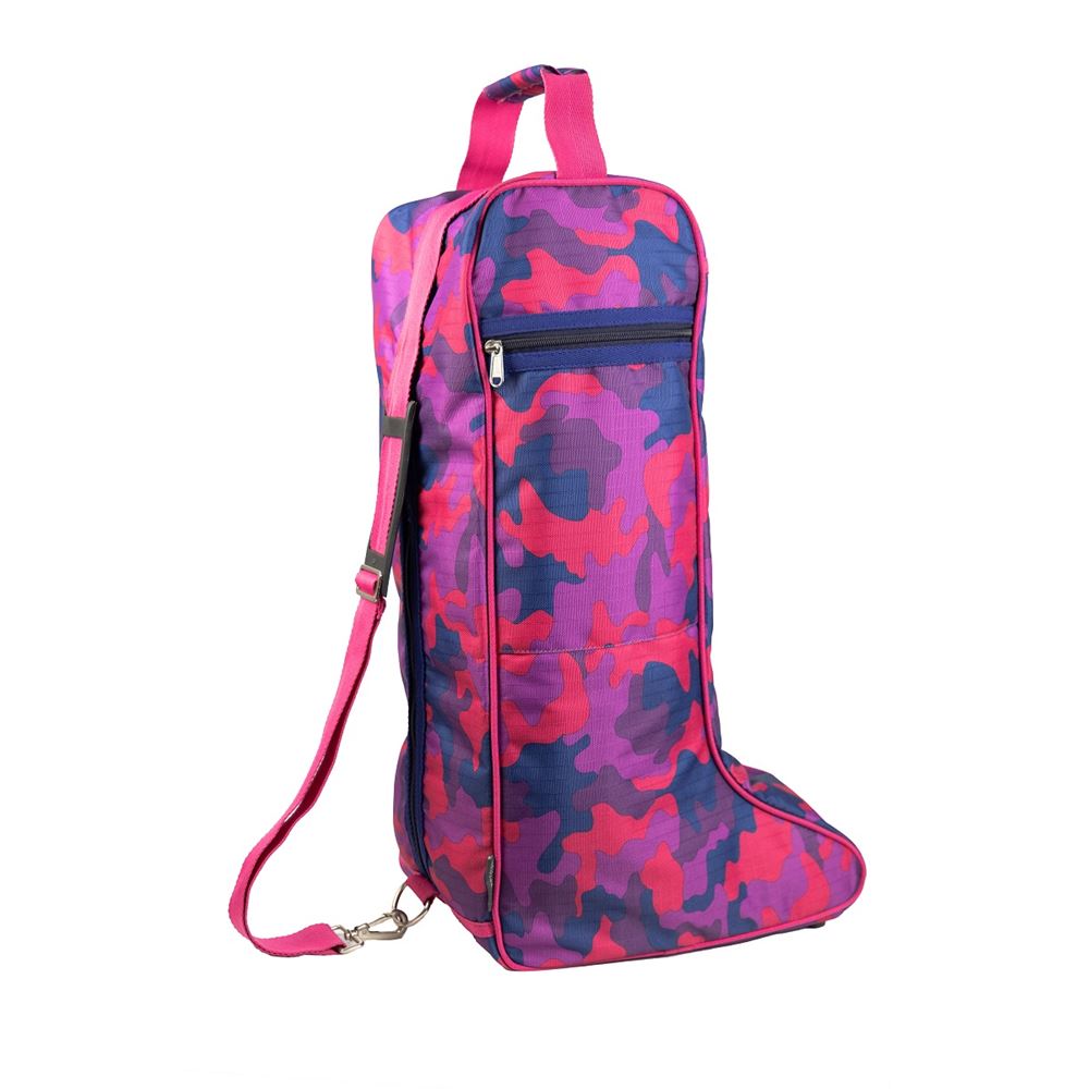 Hy Equestrian DynaForce Boot Bag (Raspberry/Navy)