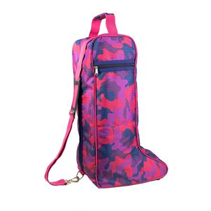 Hy Equestrian DynaForce Boot Bag (Raspberry/Navy)