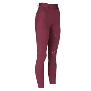 Shires Aubrion Albany Ladies Riding Tights (Black Cherry)