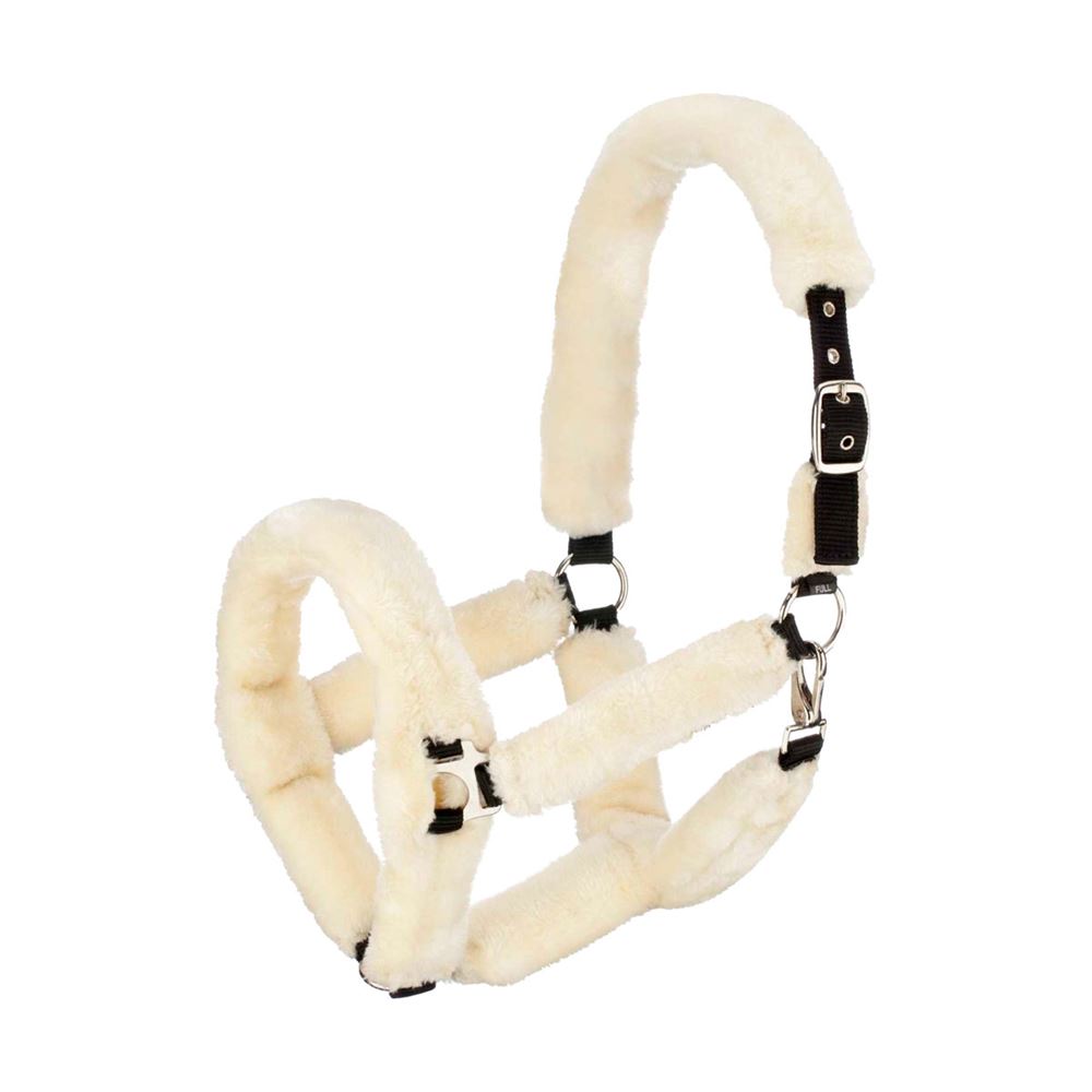 Hy Equestrian Fab Fleece Headcollar (Cream)