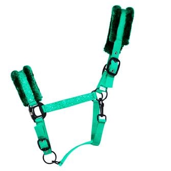 Hy Equestrian Dazzle Head Collar (Alpine Green)