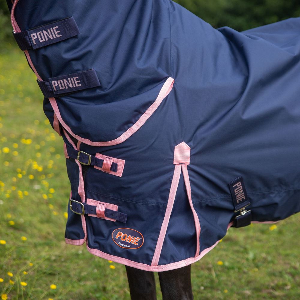 Gallop Trojan 50 Turnout Combo (Navy/Pink)