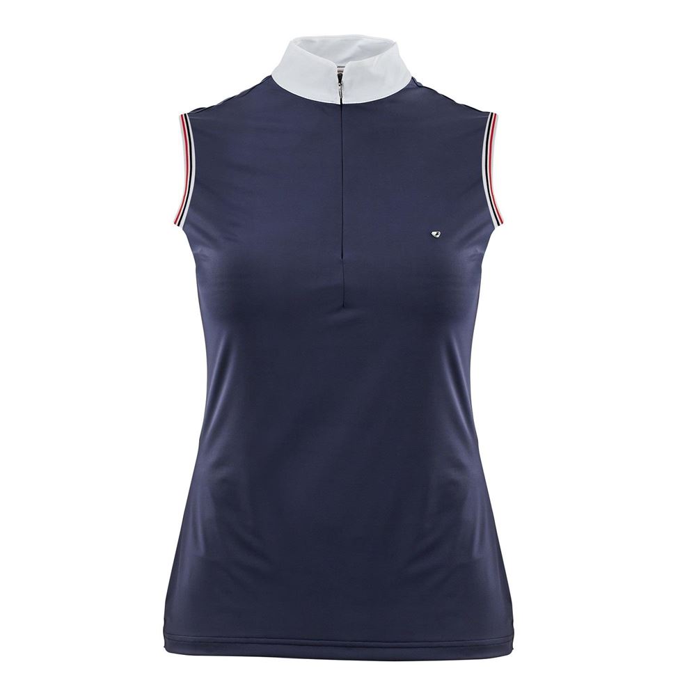 Shires Aubrion Arcaster Ladies Sleeveless Show Shirt (Navy)