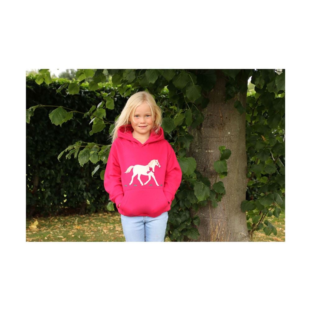 British Country Collection Champion Pony Hoodie - Child (Fuchsia)