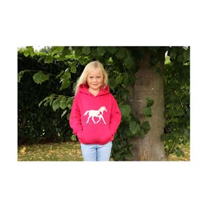 British Country Collection Champion Pony Hoodie - Child (Fuchsia)