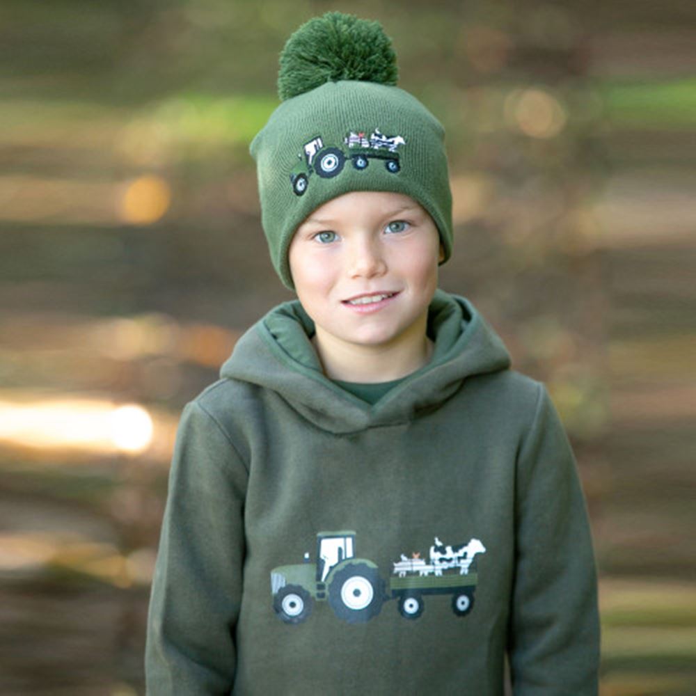 Farm Collection Bobble Hat by Little Knight (Olive Green)